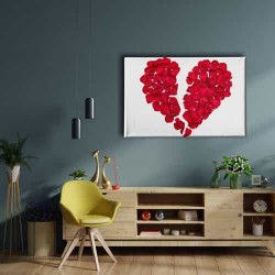 Kırık Kalp Kanvas Tablo 