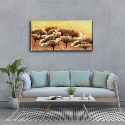 Çiçek Panoramik Kanvas Tablo