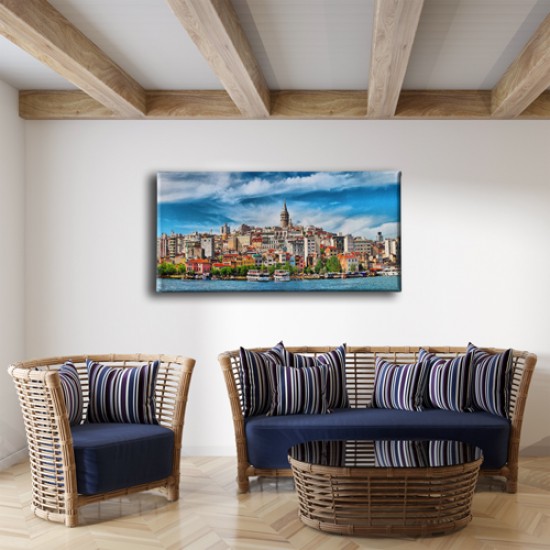 Karaköy Panoramik Kanvas Tablo Karaköy Panoramik Kanvas Tablo