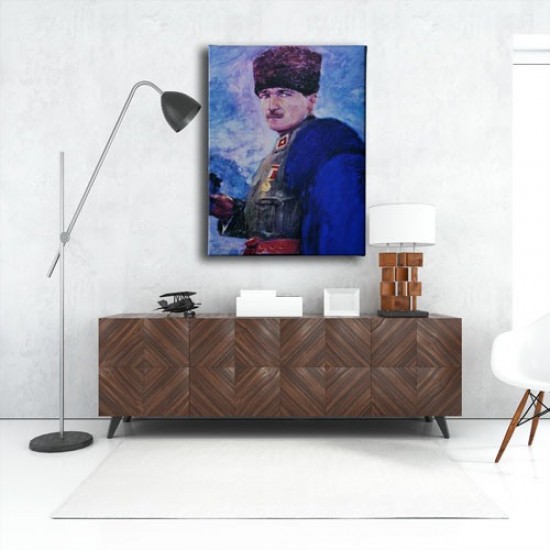 Yağlı Boya Atatürk Portresi Kanvas Tablo