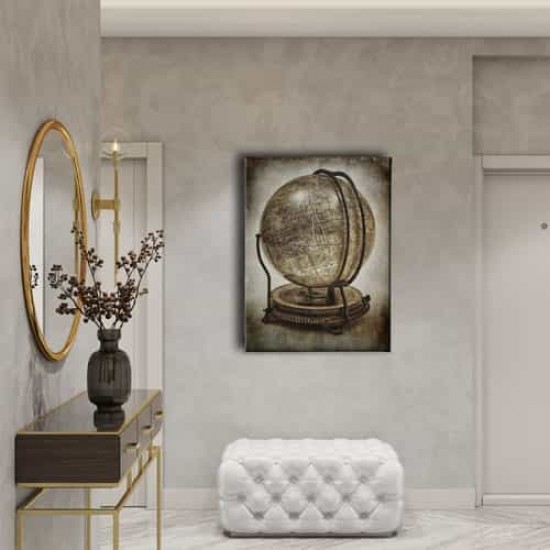 Dünya Küre Haritası Canvas Tablo Dünya Küre Haritası Canvas Tablo