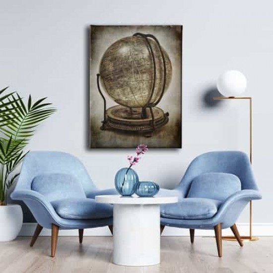 Dünya Küre Haritası Canvas Tablo Dünya Küre Haritası Canvas Tablo