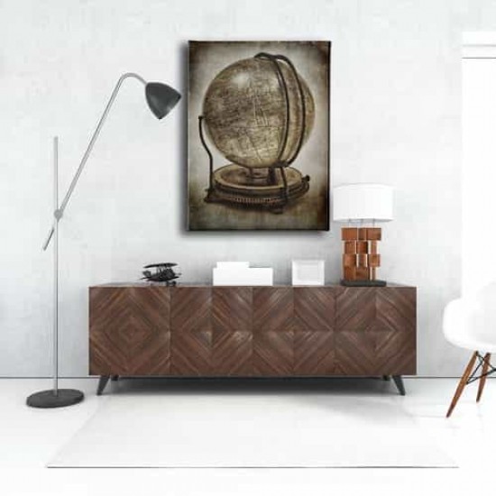 Dünya Küre Haritası Canvas Tablo Dünya Küre Haritası Canvas Tablo