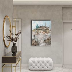 Mevlana Türbesi Sultan Selim Cami Ve Aziziye cami Tablo Mevlana Türbesi Sultan Selim Cami Ve Aziziye cami Tablo