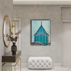 Mevlana Türbesi Yeşil Kubbe Tablo Mevlana Türbesi Yeşil Kubbe Tablo