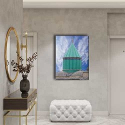 Mevlana Türbesi Yeşil Kubbe Tablo Mevlana Türbesi Yeşil Kubbe Tablo