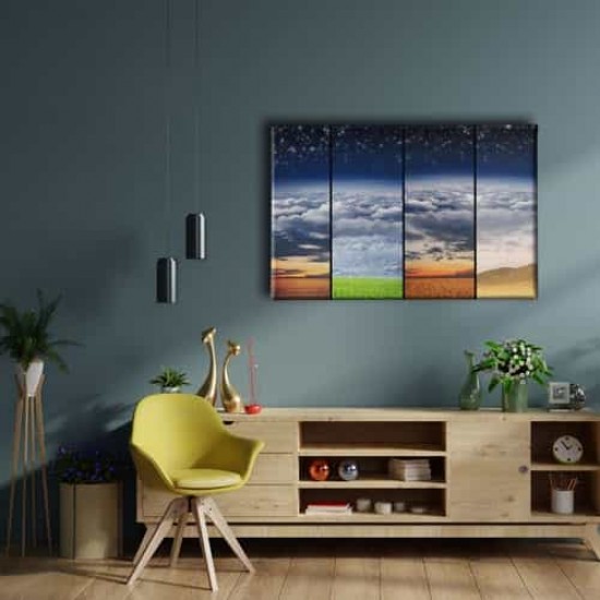 4 Mevsim Manzara Tablo 4 Mevsim Manzara Tablo