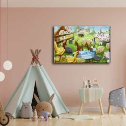 Hayvan Çiftliği Kanvas Tablo Hayvan Çiftliği Kanvas Tablo