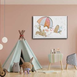 Uçan Araba Kanvas Tablo Uçan Araba Kanvas Tablo