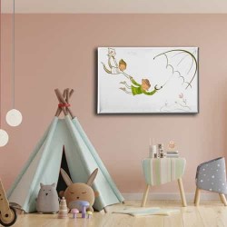 Uçan Çocuk Kanvas Tablo Uçan Çocuk Kanvas Tablo