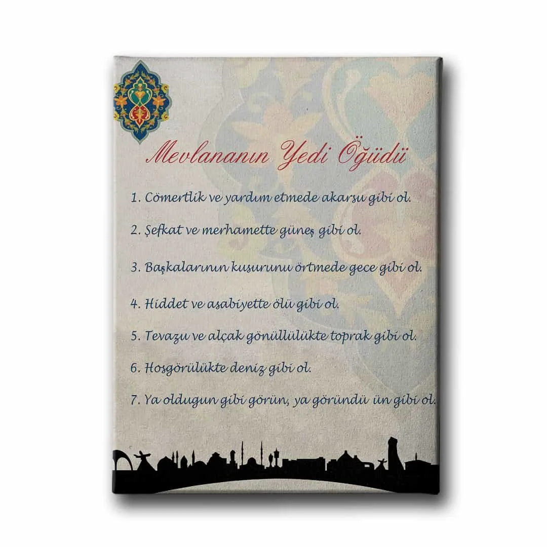 Mevlananin 7 Ogudu Tablo