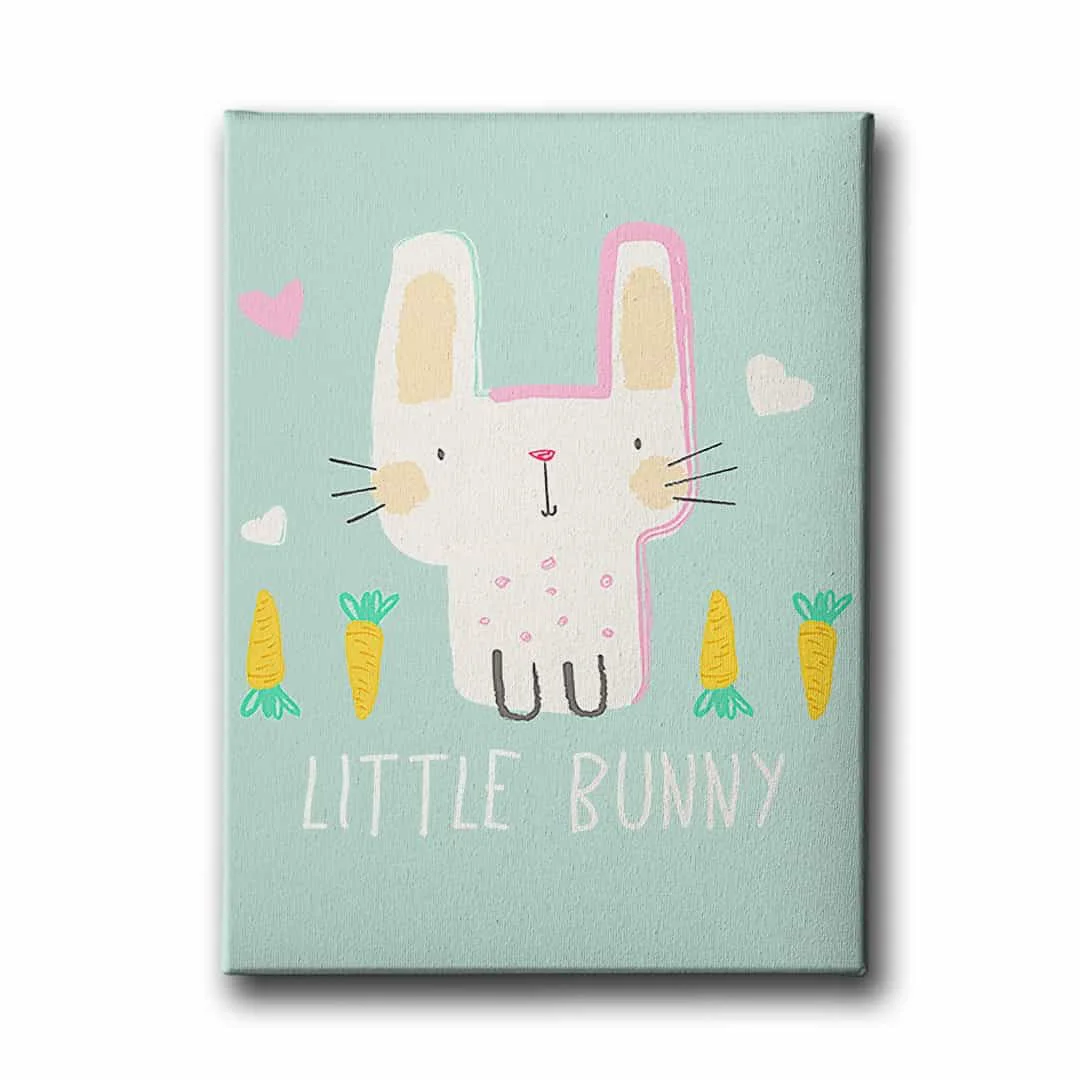 Little Bunny Canvas Tablo