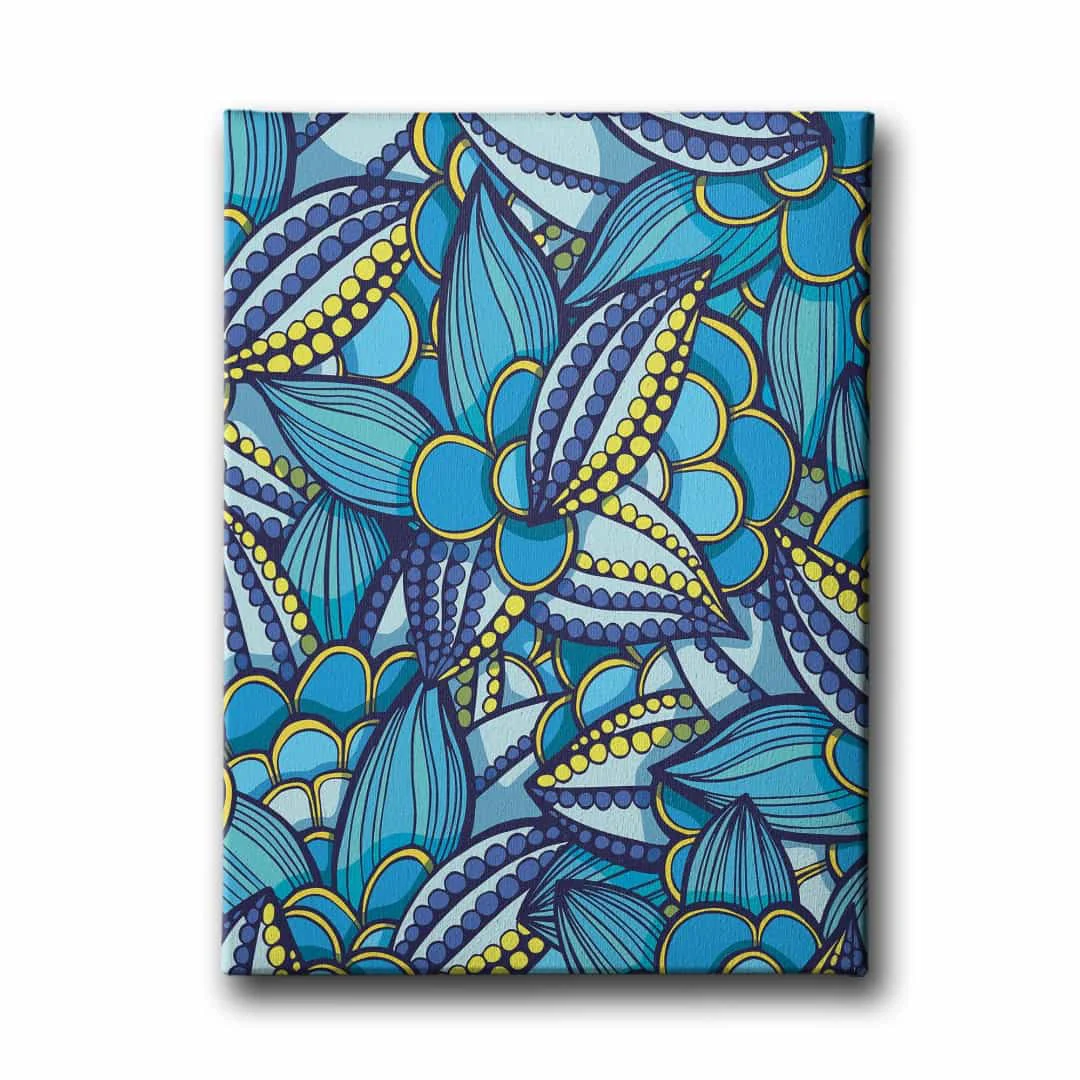 Cicekli Canvas Tablo