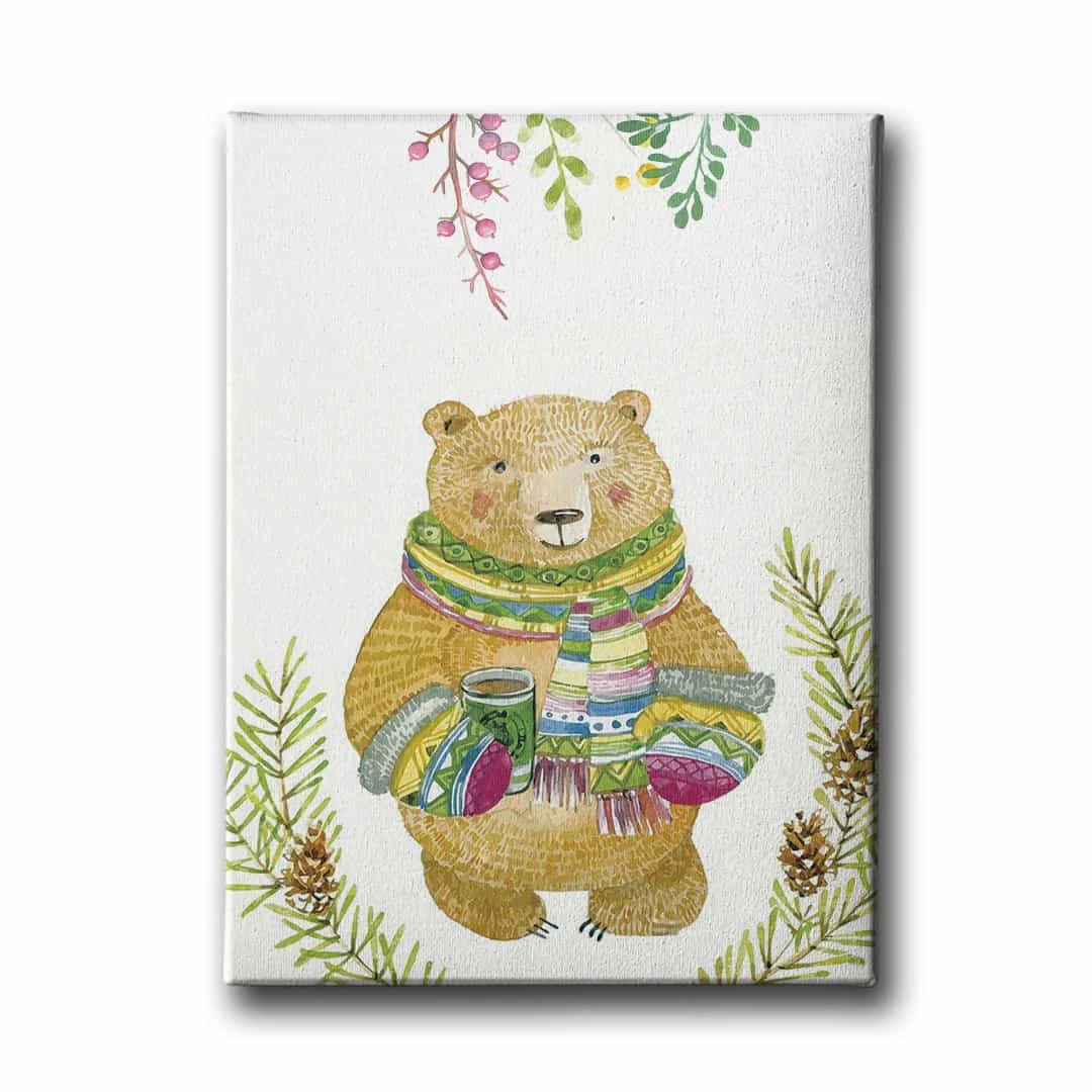 Sevimli Ayi Canvas Tablo