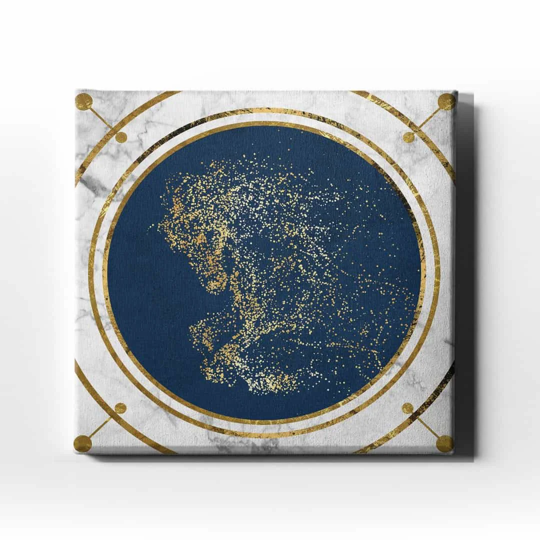 Yaldizli Canvas Tablo