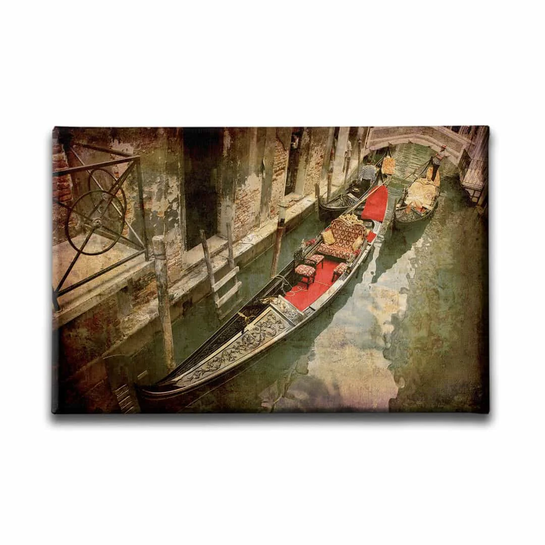Venedik Kayik Canvas Tablo