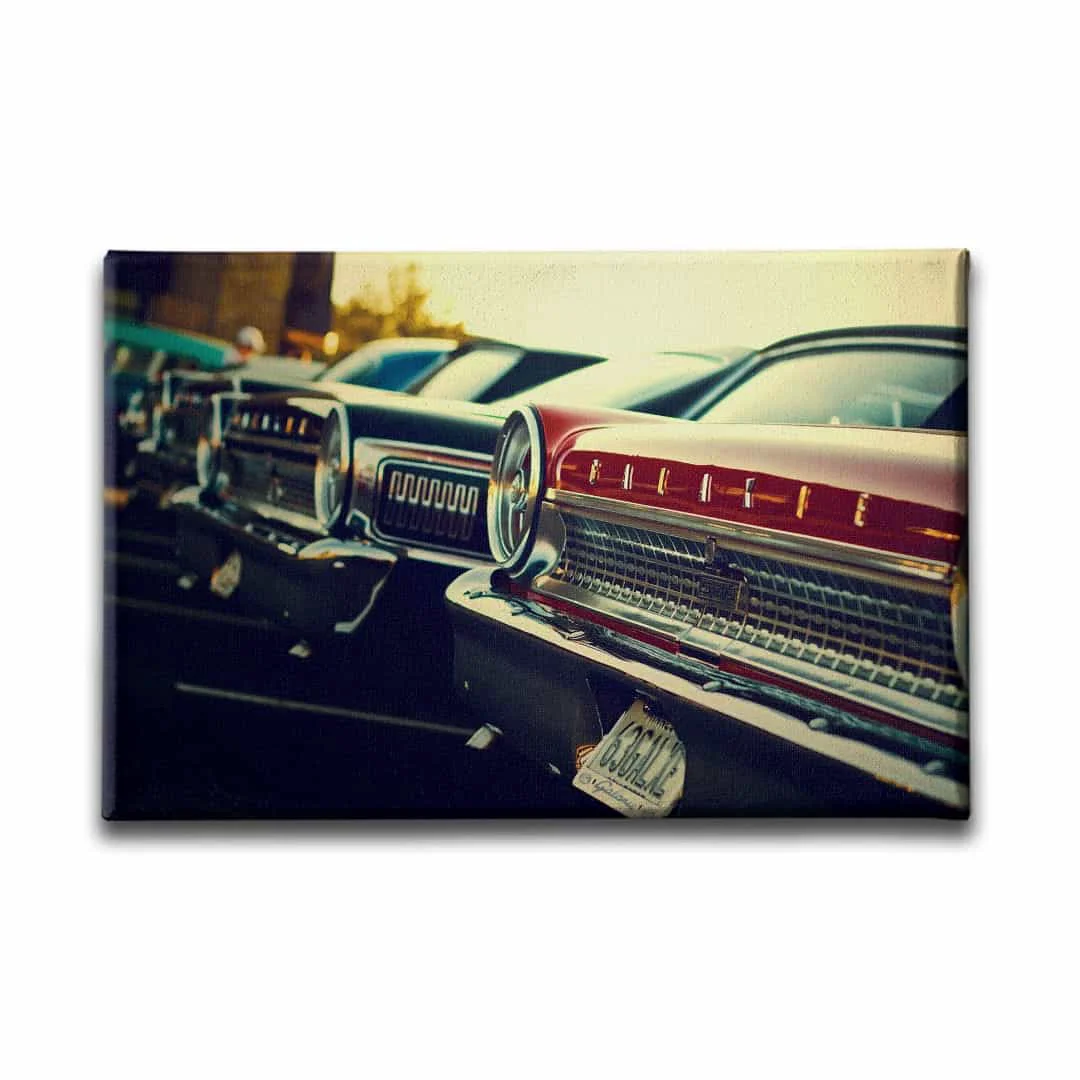 Klasik Arabalar Canvas Tablo