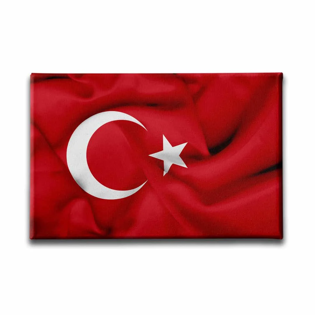 Turk Bayragi Kanvas Tablo