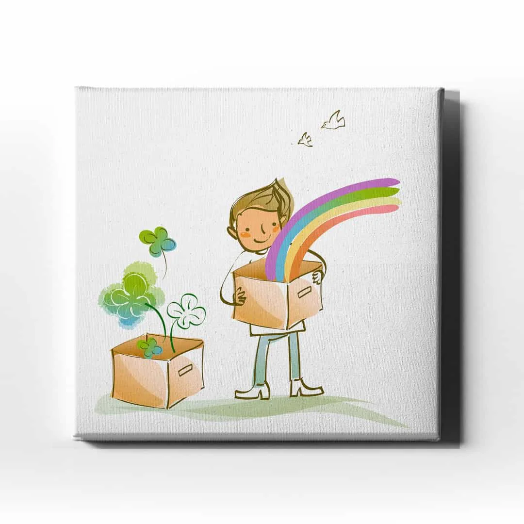 Hayal Kutusu  Cocuk Kanvas Tablo