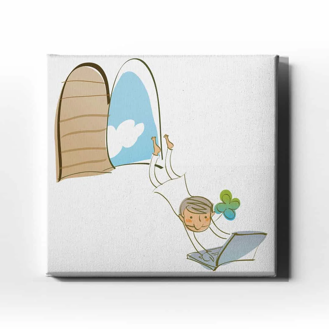 Bilgisayarli Cocuk Kanvas Tablo