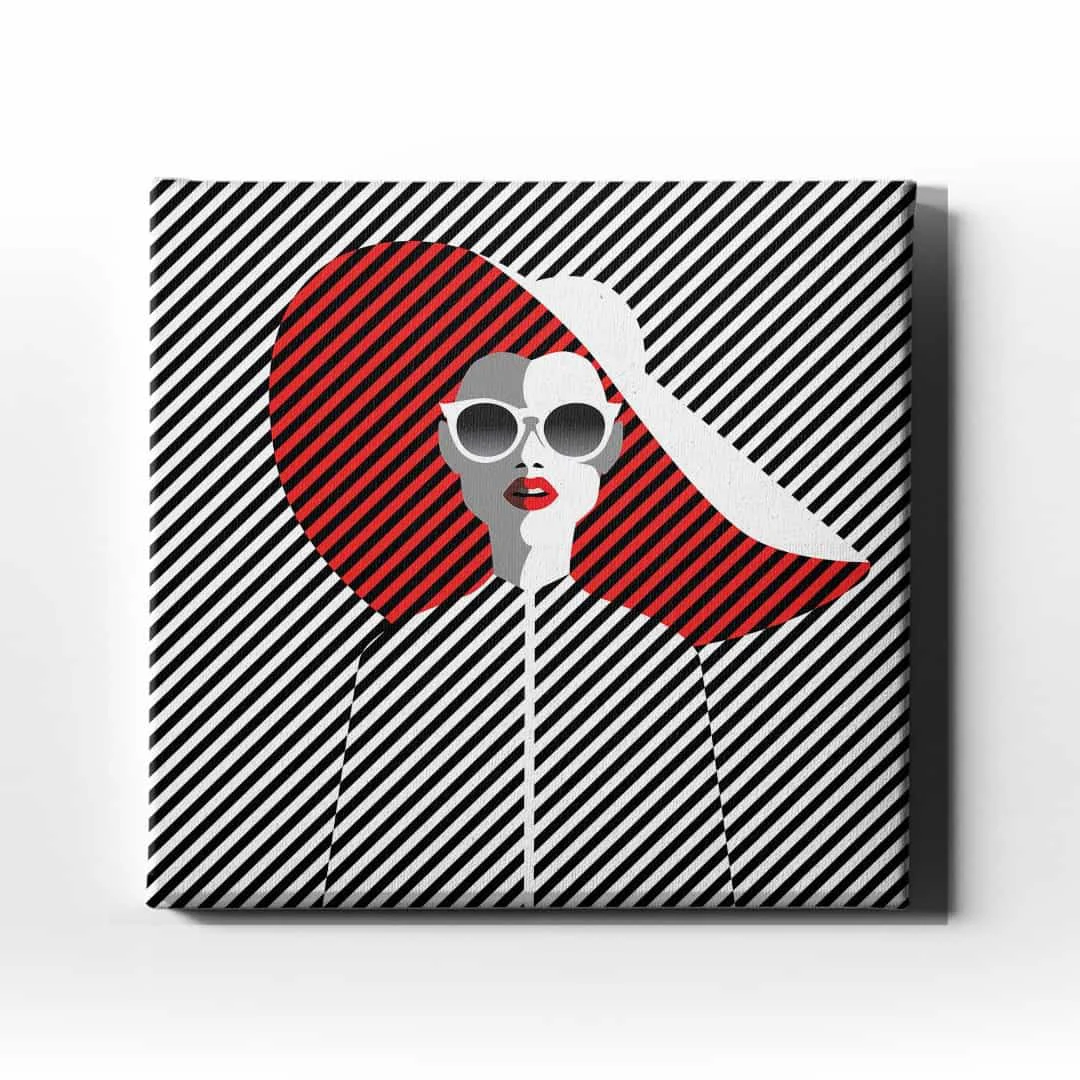 Modern Kadin Portre  Canvas Tablo