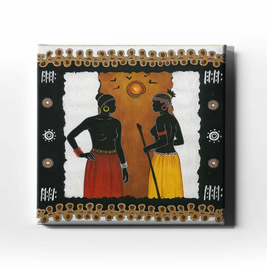Afrikali Kadinlar  Canvas Tablo