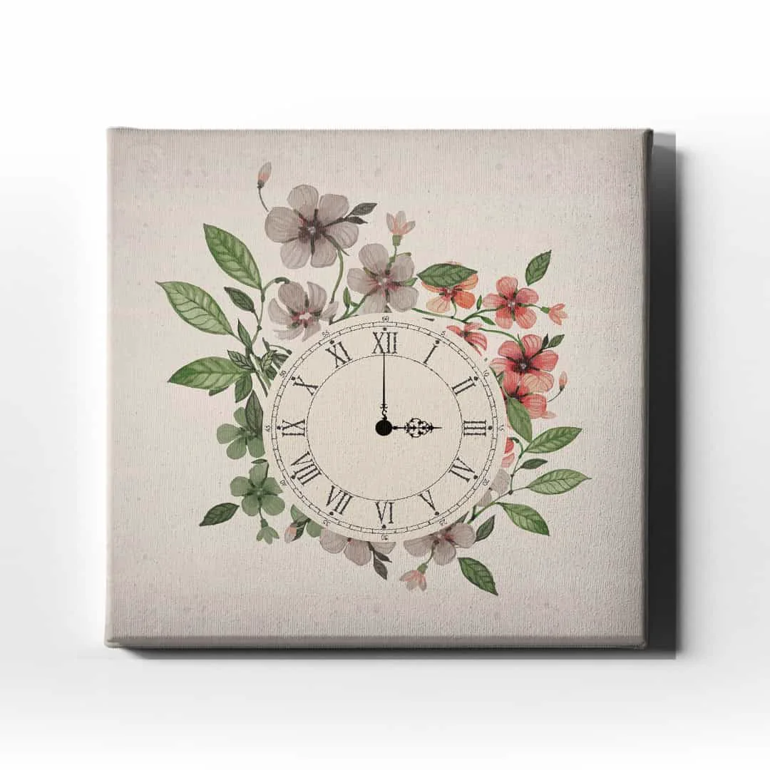 Cicekli Vav Saatli Tablo