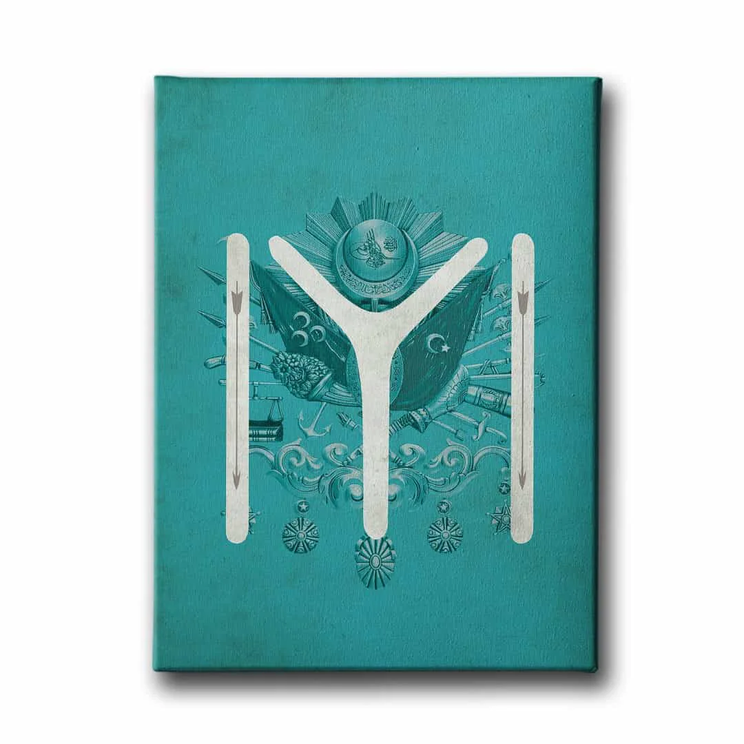 Kayi - Osmanli Devlet Armasi Kanvas Tablo