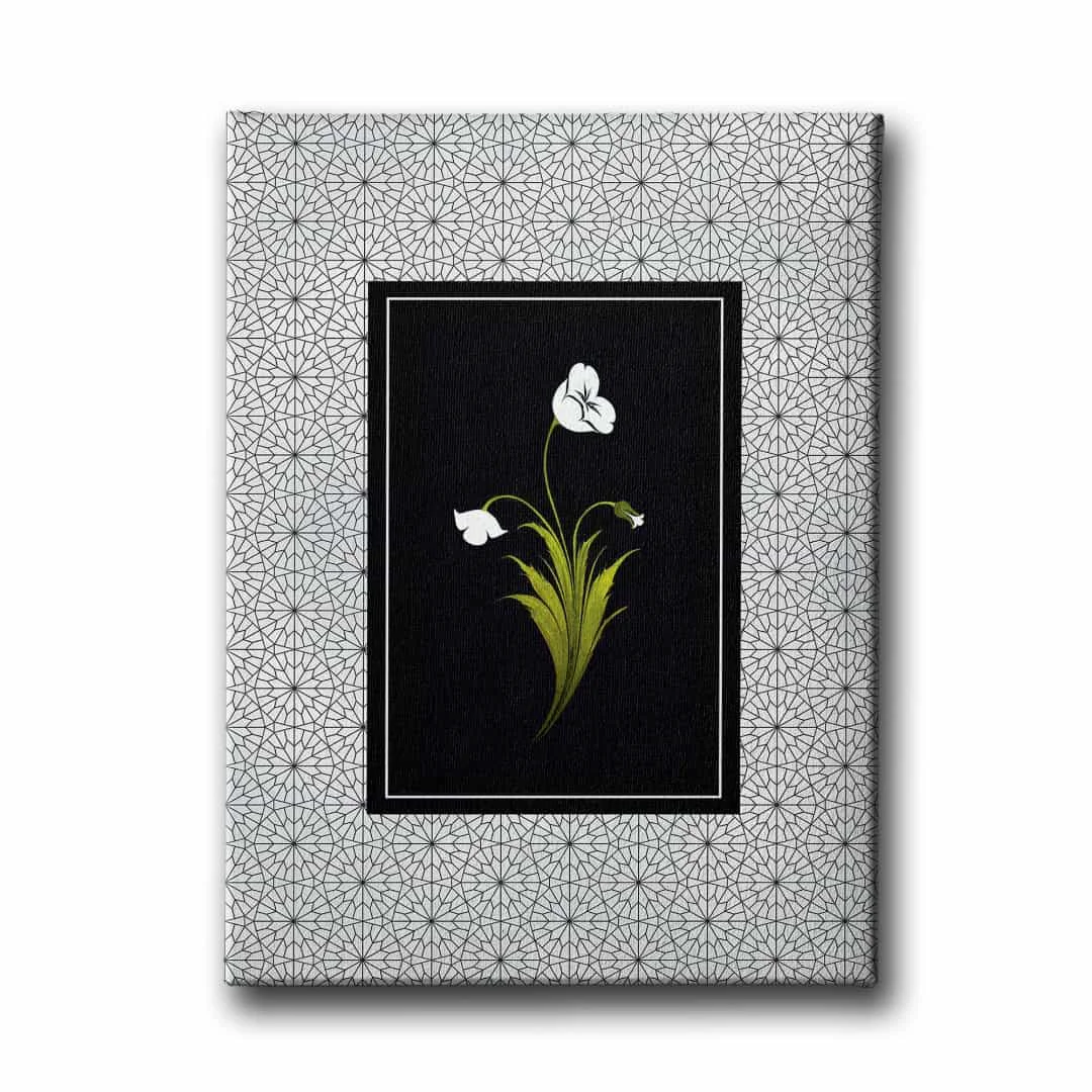 Cicekli Kanvas Tablo