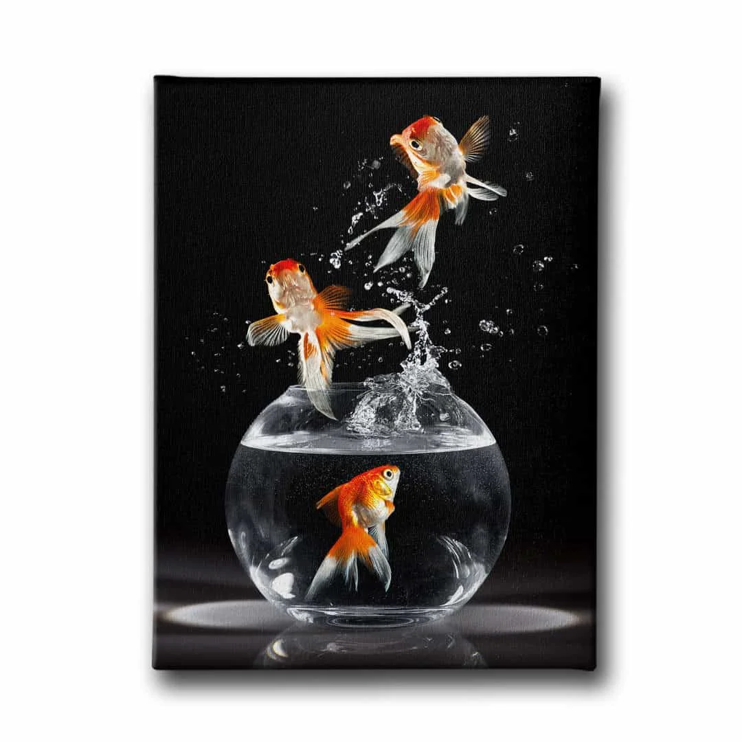 Akvaryum Balik Kanvas Tablo