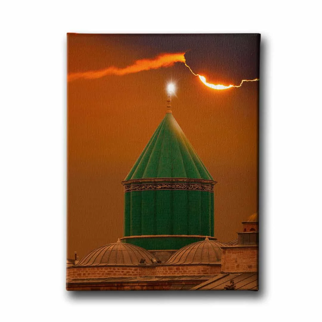 Mevlana Turbesi Ve Gun Batimi Tablo