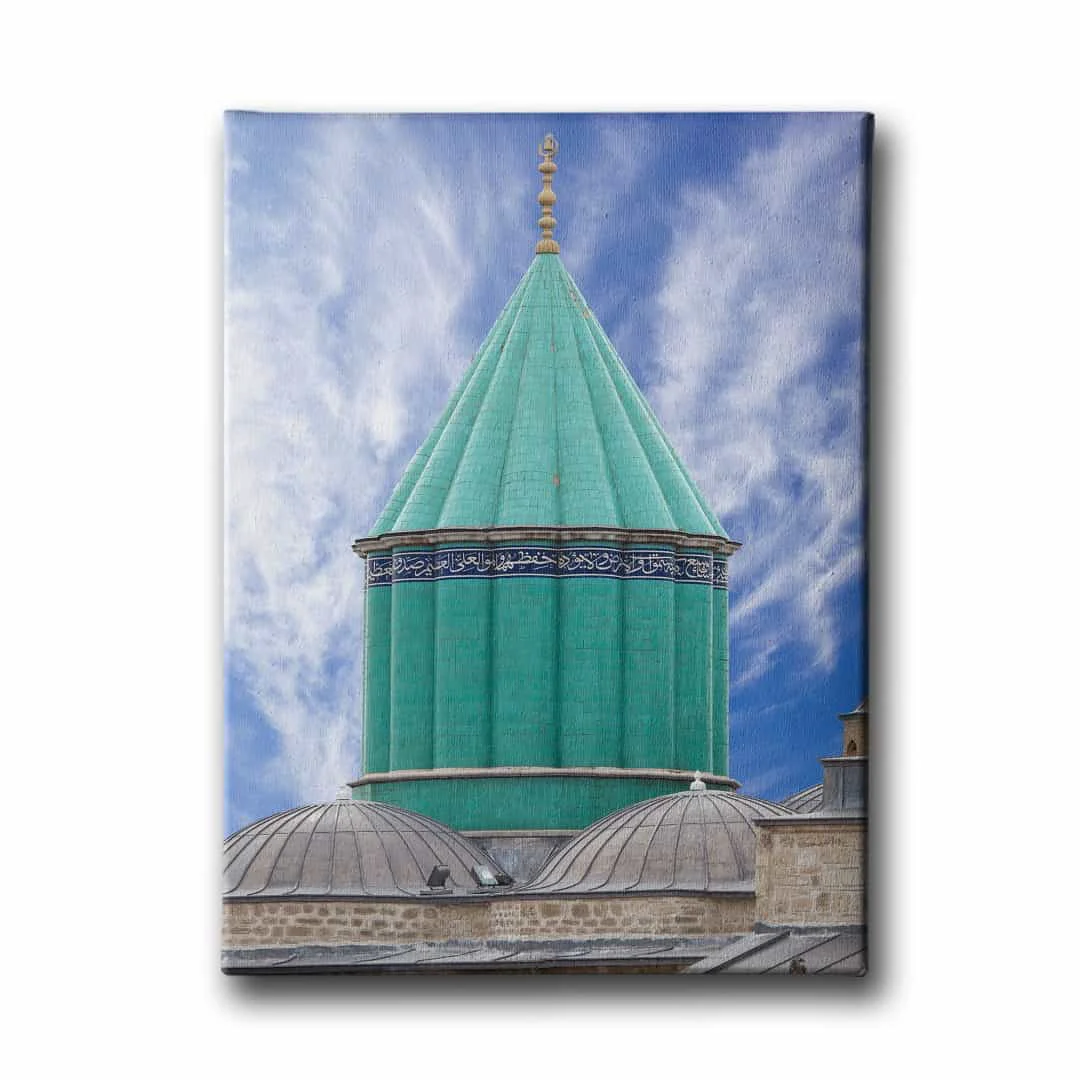 Mevlana Turbesi Yesil Kubbe Tablo