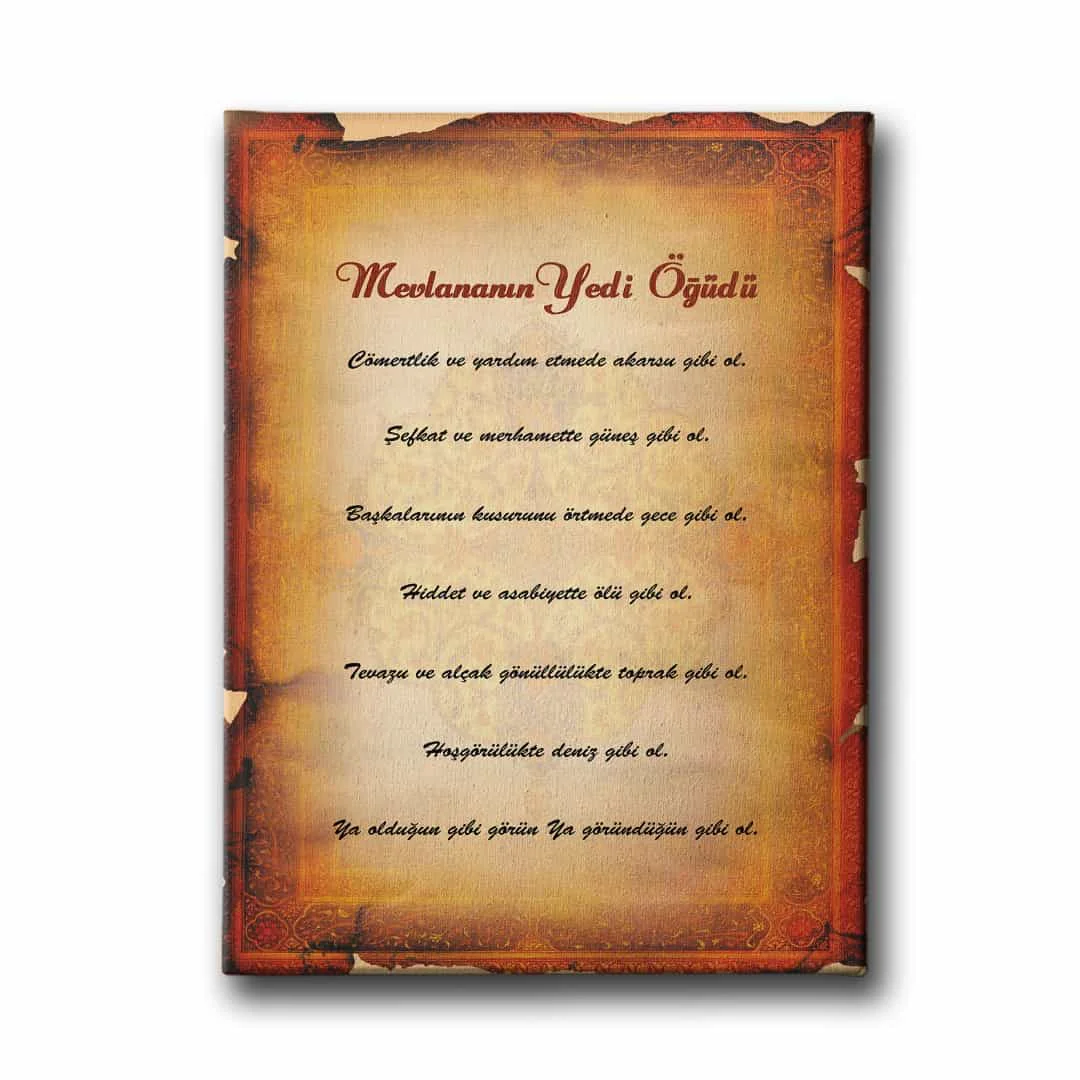 Mevlananin 7 Ogudu Tablo