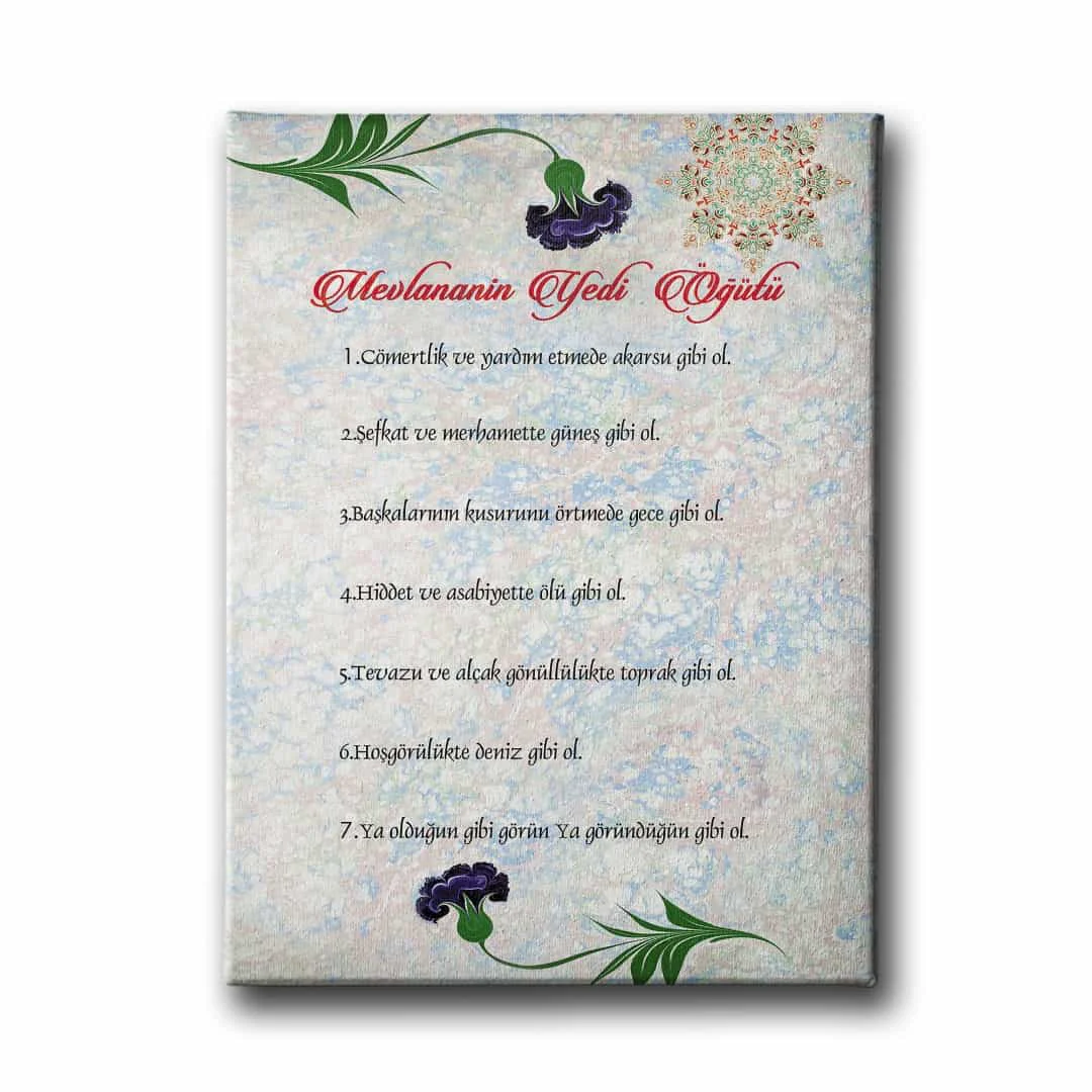Mevlananin 7 Ogudu Karanfilli Tablo