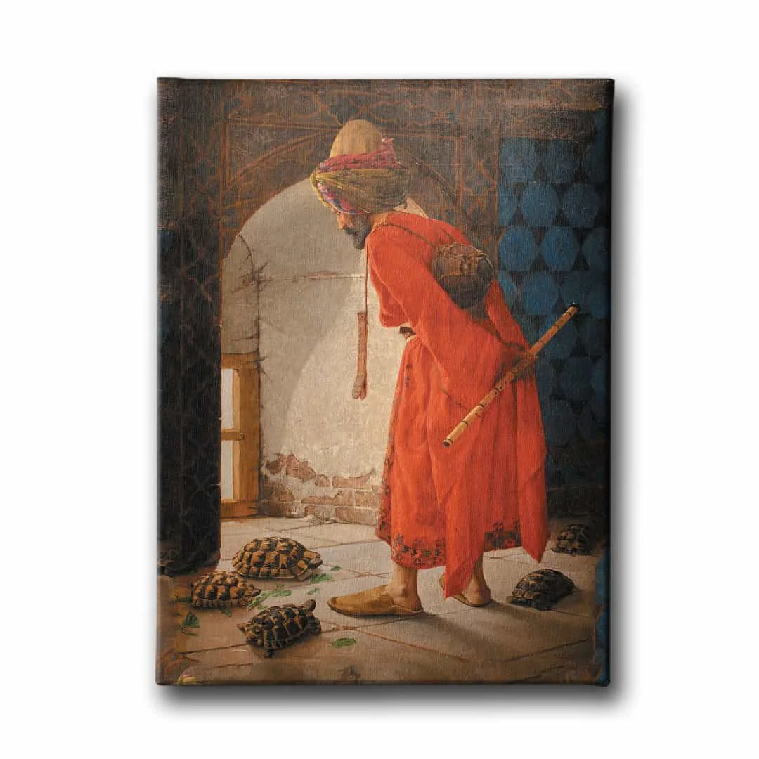 Kamlumbaga Terbiyecisi Canvas Tablo