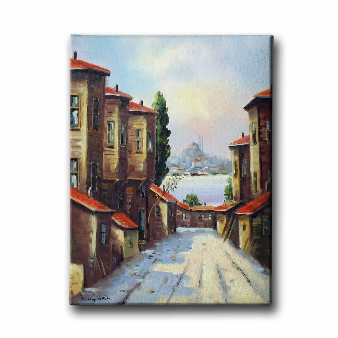 Istanbul Yagli Boya Kanvas Tablo