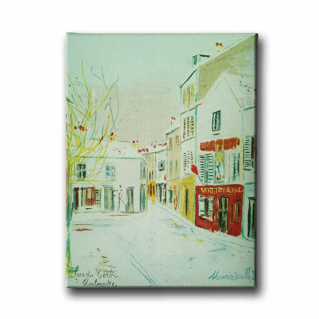 Sokak Cizim Kanvas Tablo