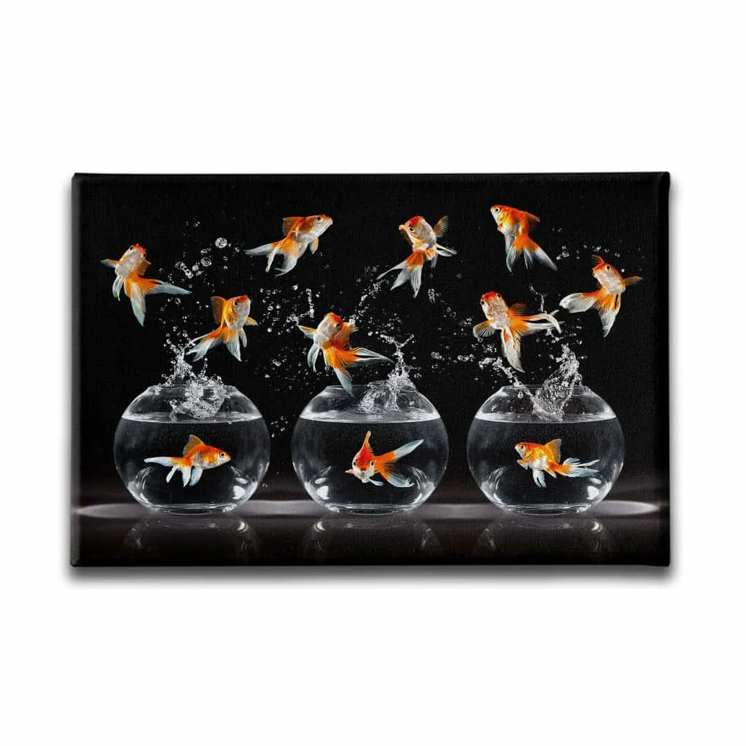 Akvaryum Balik Kanvas Tablo