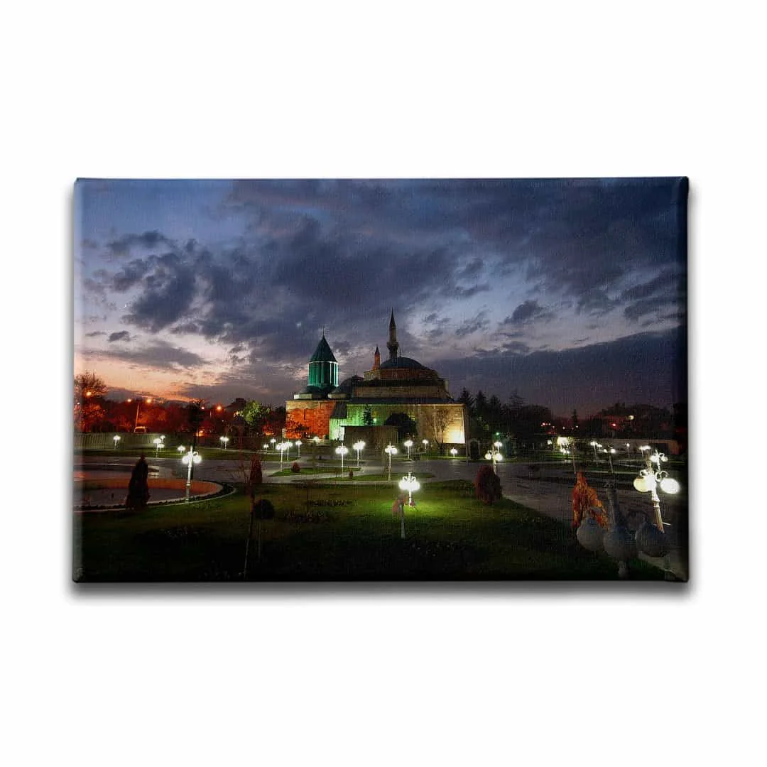Mevlana Muzesi Gece Manzara Tablo