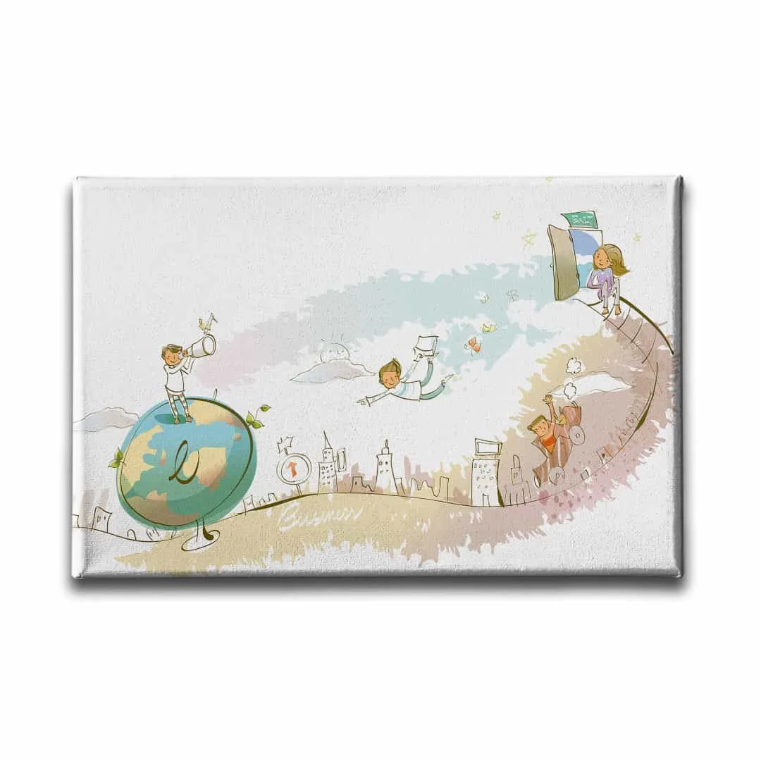 Cocuk Dunyasi  Kanvas Tablo