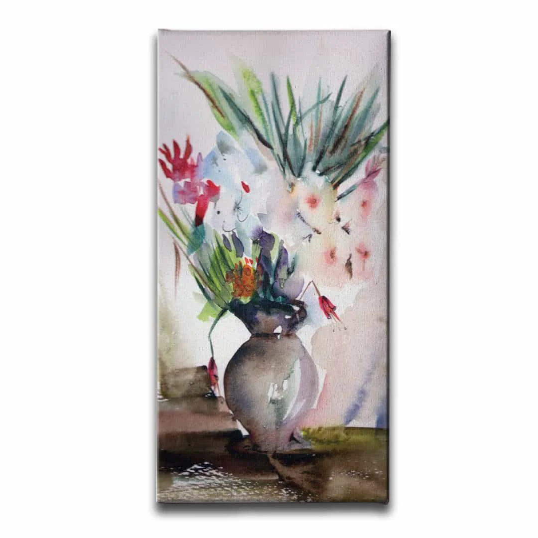 Vazodaki Cicek Kanvas Tablo