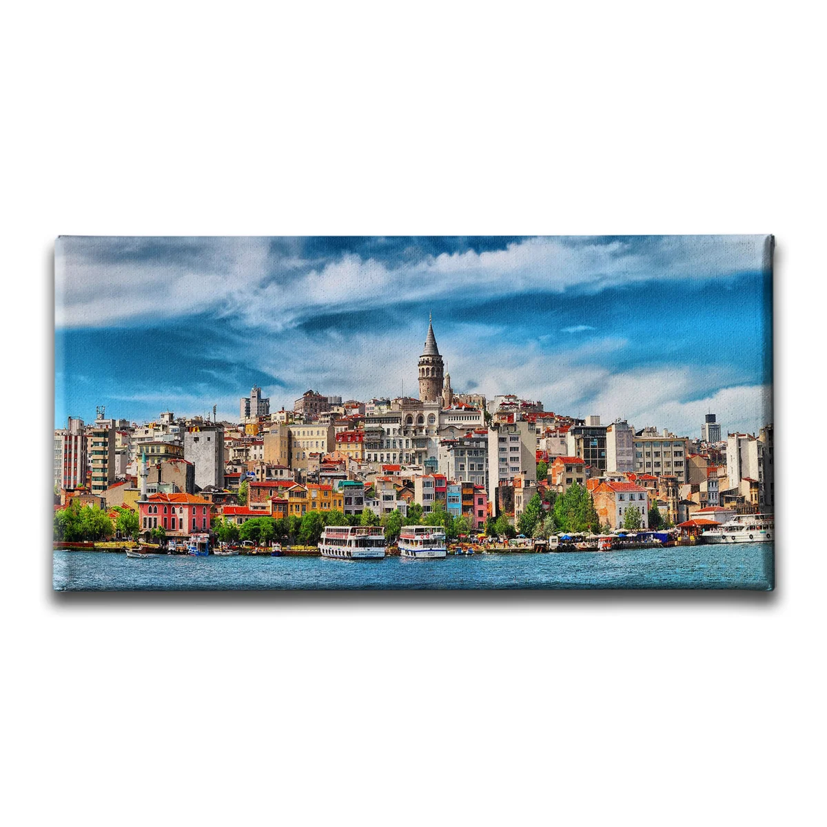 Karakoy Panoramik Kanvas Tablo