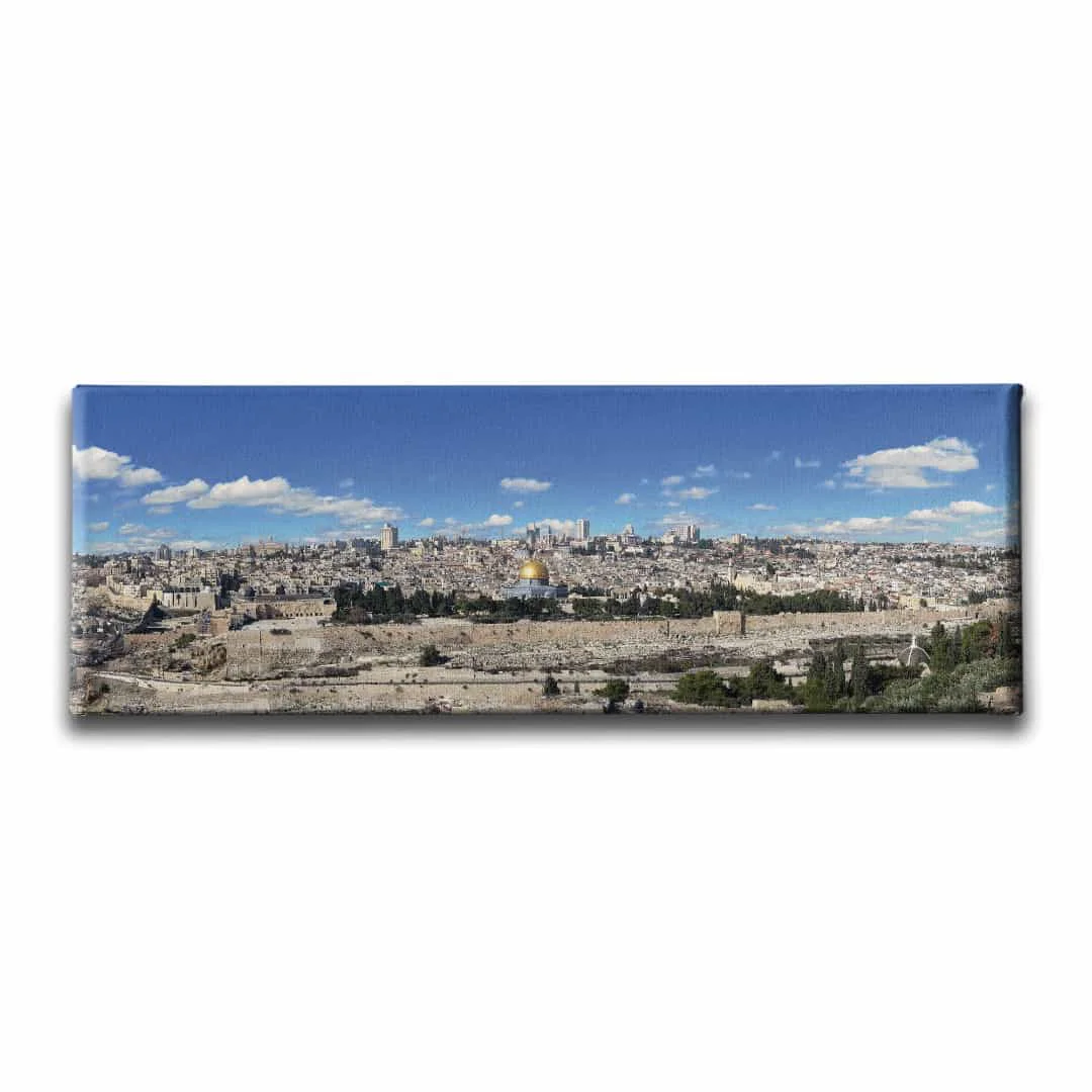 Mescid-i Aksa Panoramik Kanvas Tablo