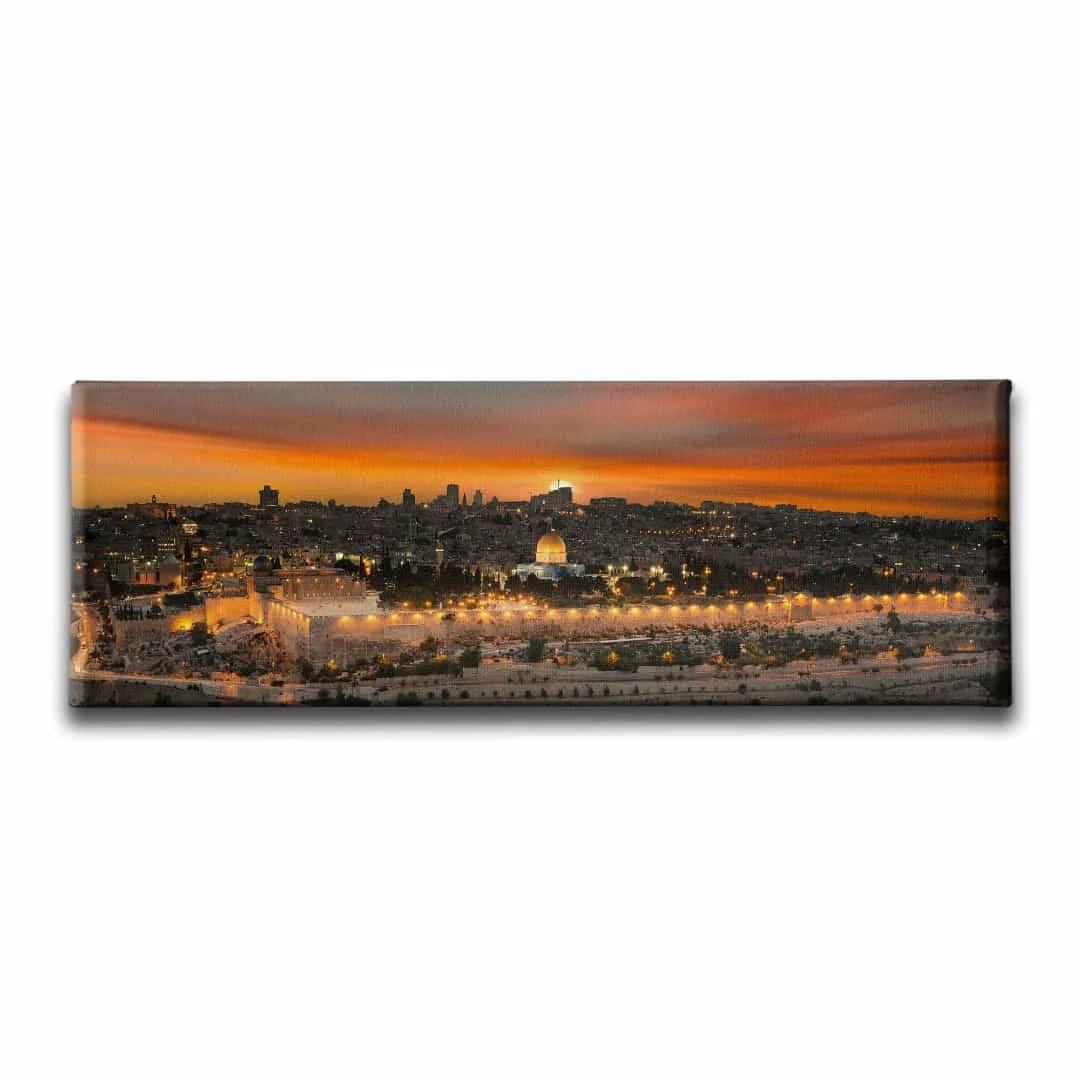 Mescid-i Aksa Panoramik Kanvas Tablo